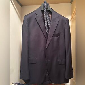 Suit Supply Navy Suit 44R, 38” pants